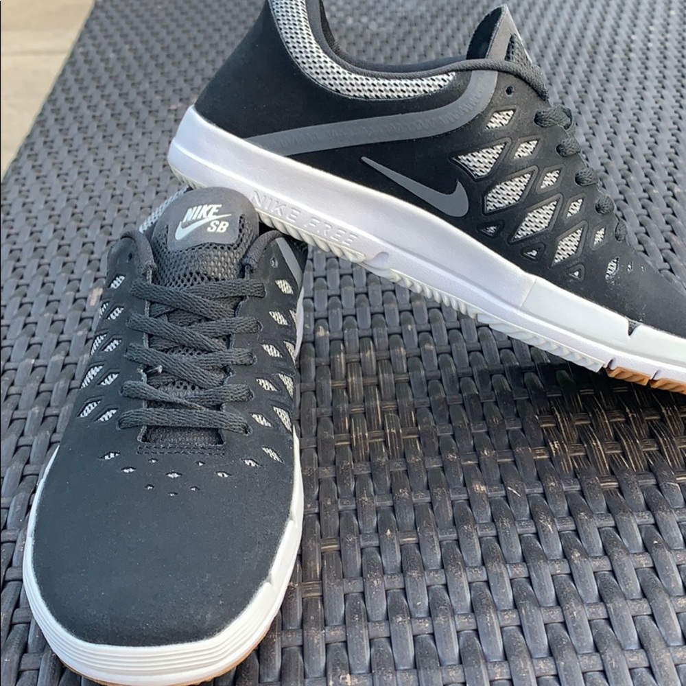 Nike free SB Skateboard shoes. Black and grey. New